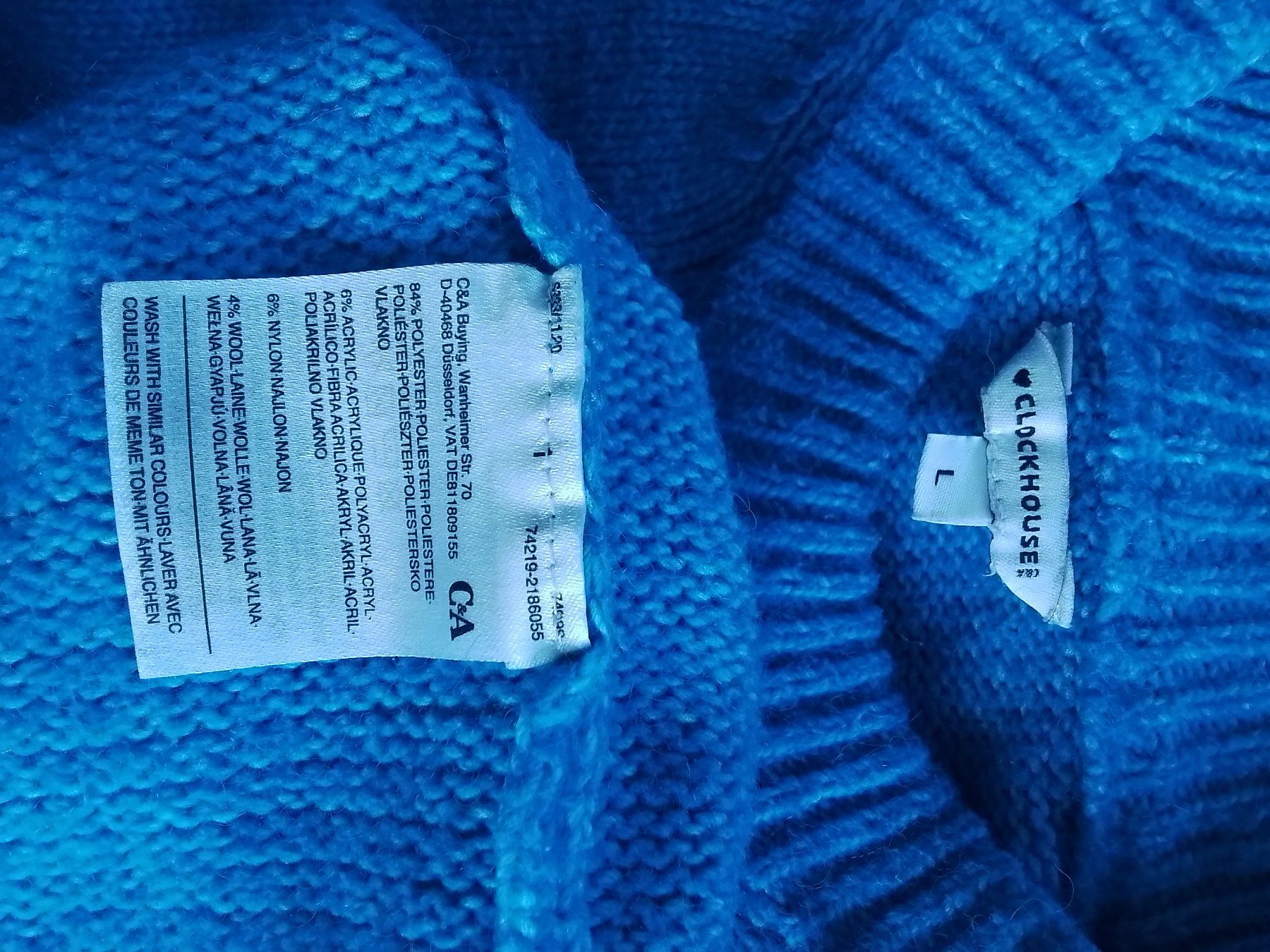 C&A Pullover & Sweatshirts: blauer Cropped Pullover Gr.L Clockhouse C&A Frühling & Herbs – Gebraucht aus Oberurnen von DVDL 2