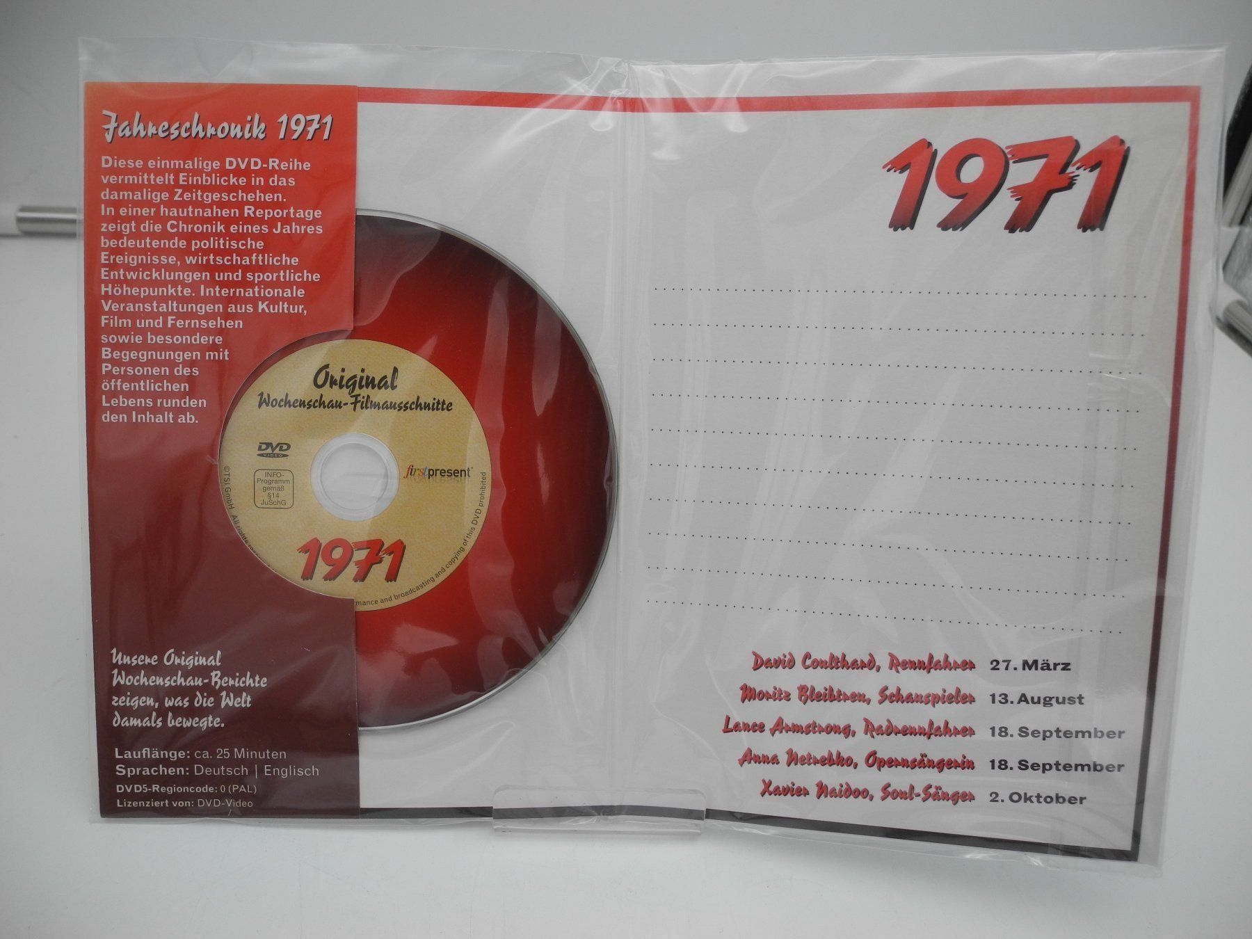 Karten: Geburtstagskarte mit CD, Jahr 1971 – Neu und originalverpackt aus Kottwil von Crazyrolf 1