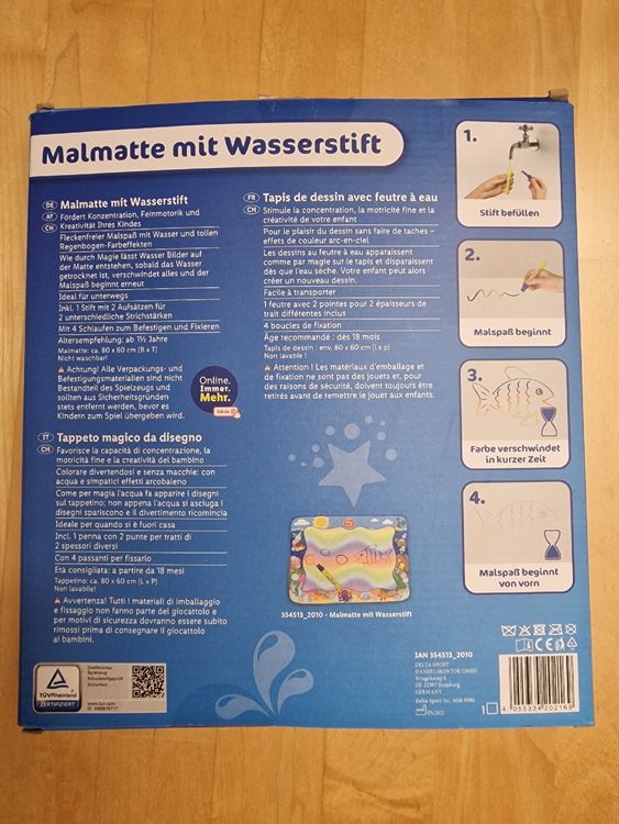 play tive Malmatte mit Wasserstift für Kinder ab 1.5 Jahren | Kaufen auf  Ricardo