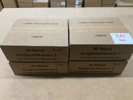 915 Posten Ewiglichtölkerzen 3 Tage aus Liquidation
