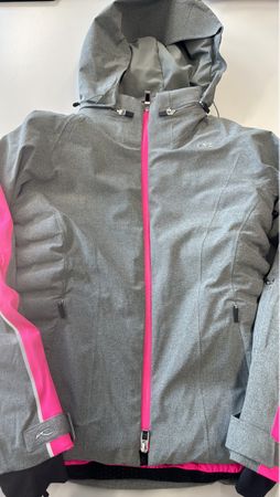 Skijacke Kjus grau pink Kapuze neuwertiger Zustand