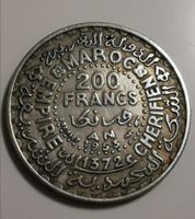 200 Marokkanische Franc 1953 Silber Marokko