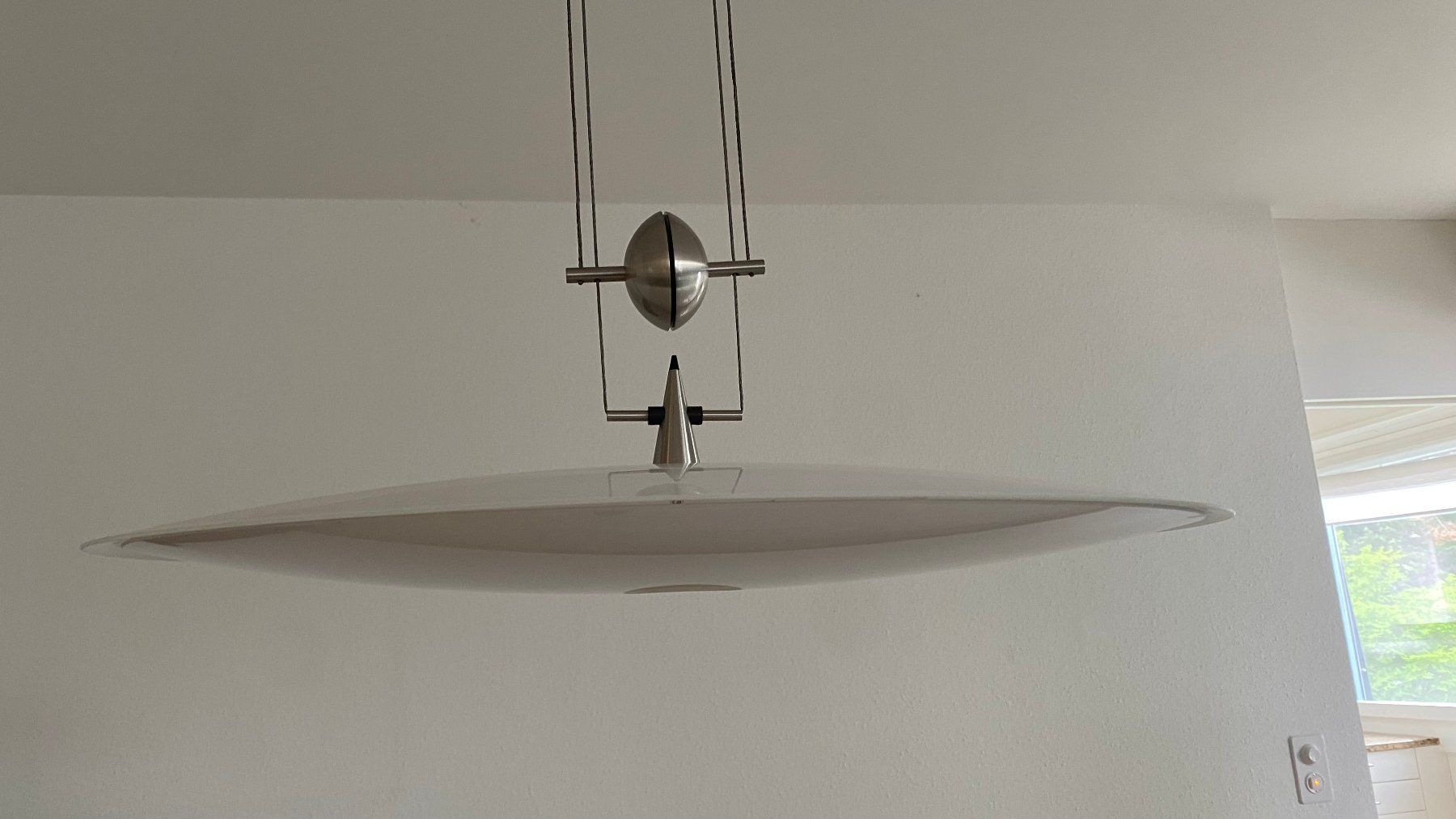 Lampade: Elegante Esstischlampe aus Glas – Usato da Zürich venduto da pdufner 1