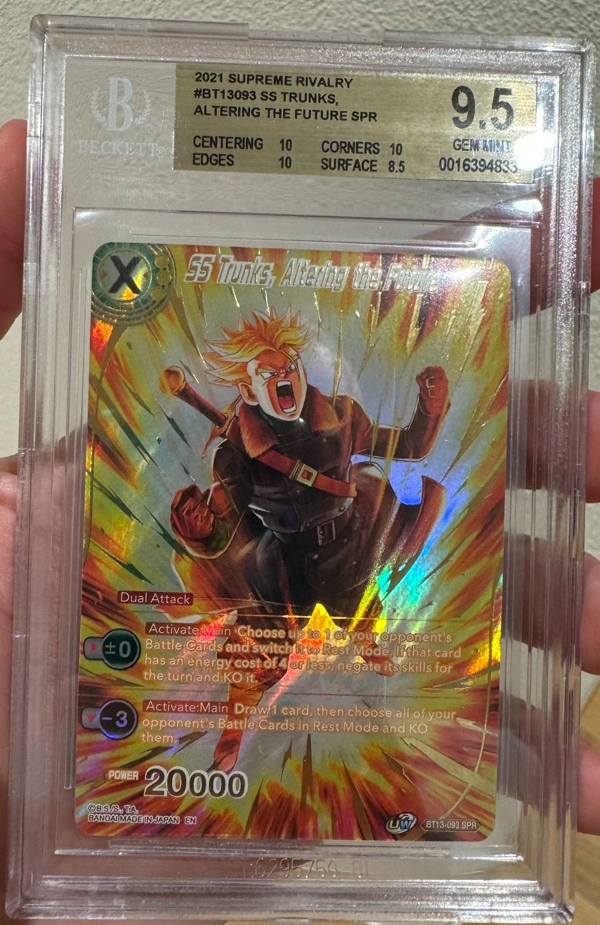 Bandai Carte collezionabili: 2021 Dragon Ball SUPREME RIVALRY - SS Trunks - BGS 9.5 – Nuovo (secondo la descrizione) da Niedergösgen venduto da Doxi-Graded-Cards