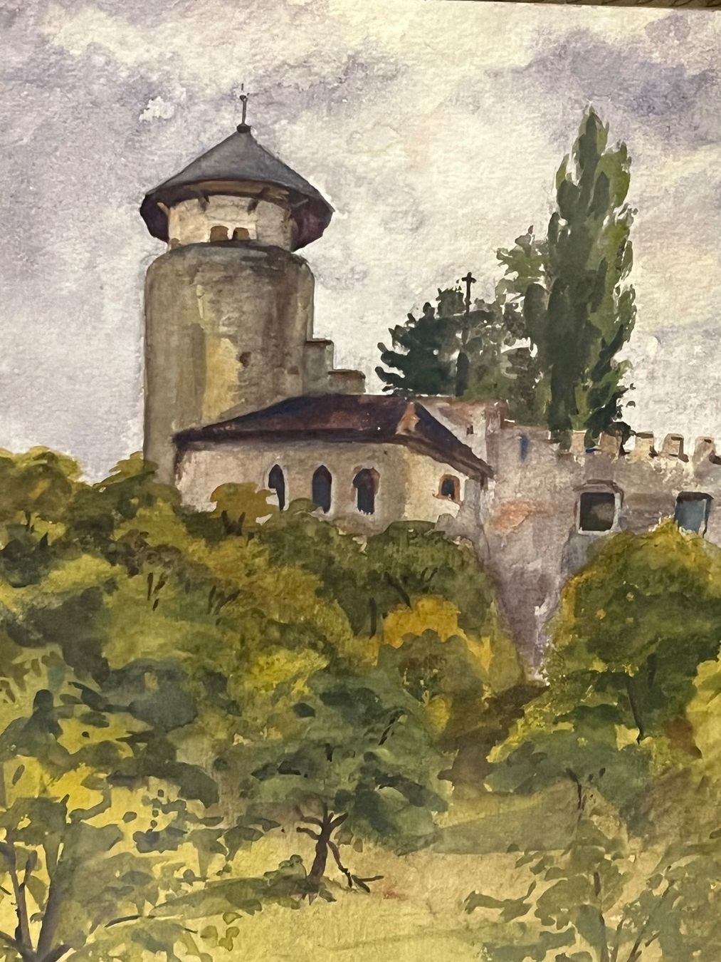 Dipinti: G. OESTERHELD 1906 Ermitage Arlesheim – Usato da Basel venduto da PAUL_ART 2