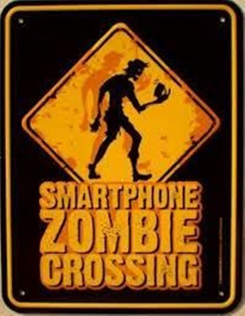 Insegne: Funschild-SMARTPHONE ZOMBIE CROSSING – Nuovo e nell'imballaggio originale da Rupperswil venduto da big-one-sale