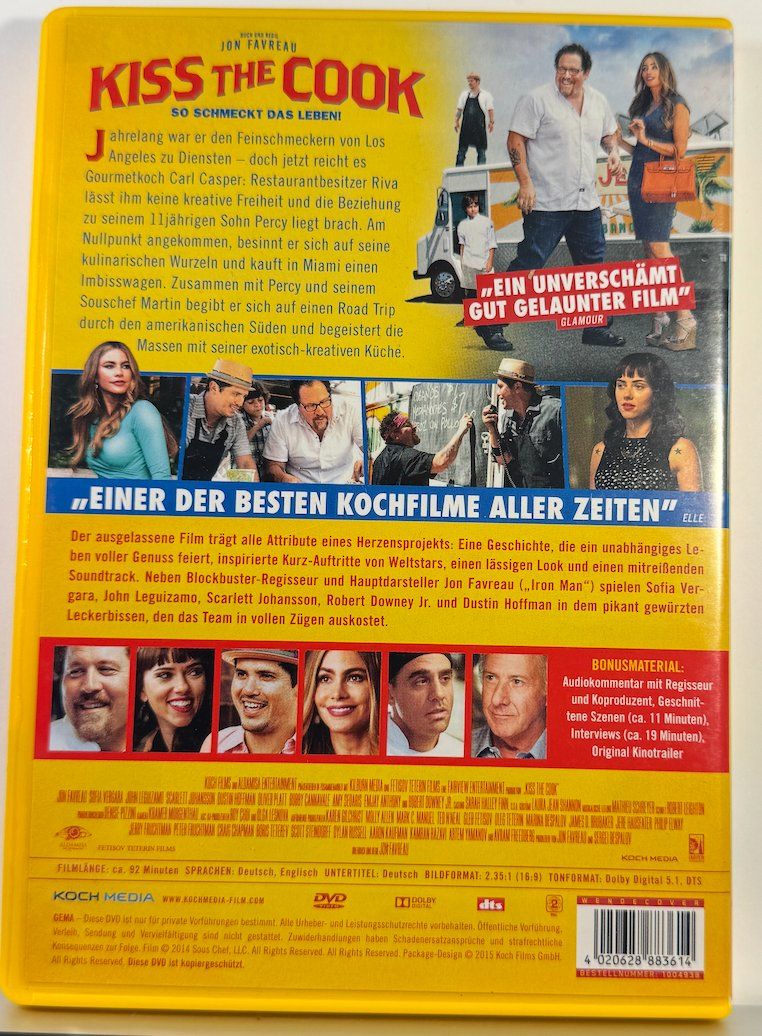 Tutti i DVDs: DVD KISS THE COOK – Usato da Wisen venduto da gigisna 2