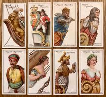 1912 - 8 Antike GALIONSFIGUREN Sammelbilder England Schiffe