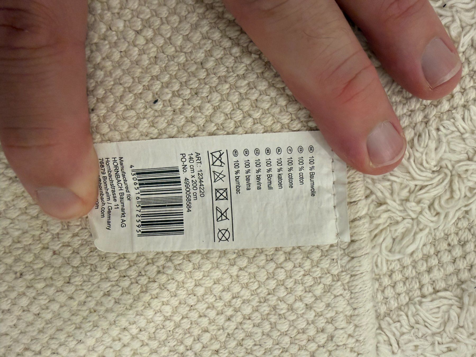 Tappeti: 140cm x 200cm Teppich beige – Usato da Boswil venduto da ReyTiburon 1