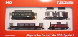 Fleischmann 580908 - Bayerischer Bauzug DRG II HO/DC - NEU