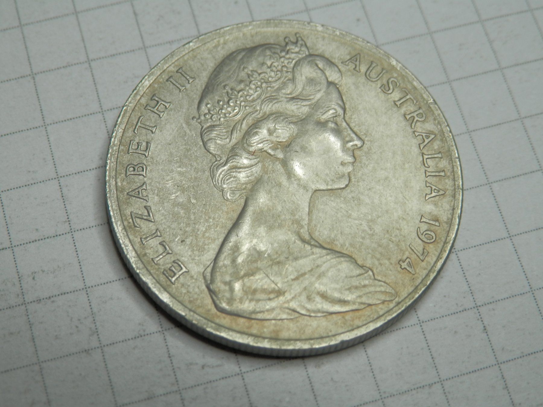 Alle Münzen: Australien 10 Cent, 1974 – Gebraucht aus Weiach von weiach81