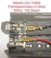 Flachstecker 100 Stück! C-GLEIS ähnlich wie MÄRKLIN 74995