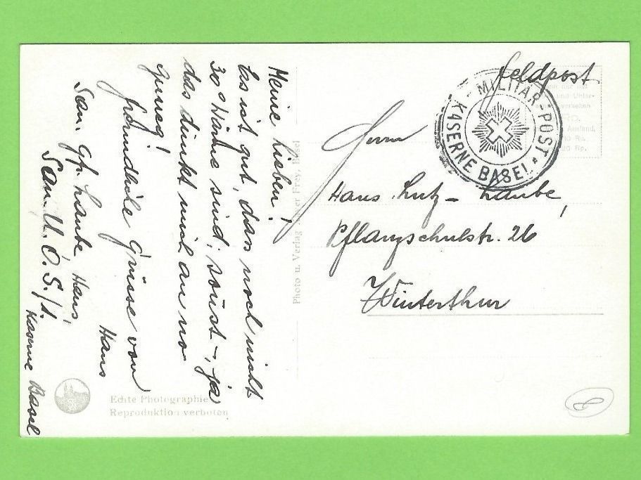 Cartoline postali: Basel, Kaserne mit Dampfer und Fähre – Usato da Zürich venduto da t24_de 1
