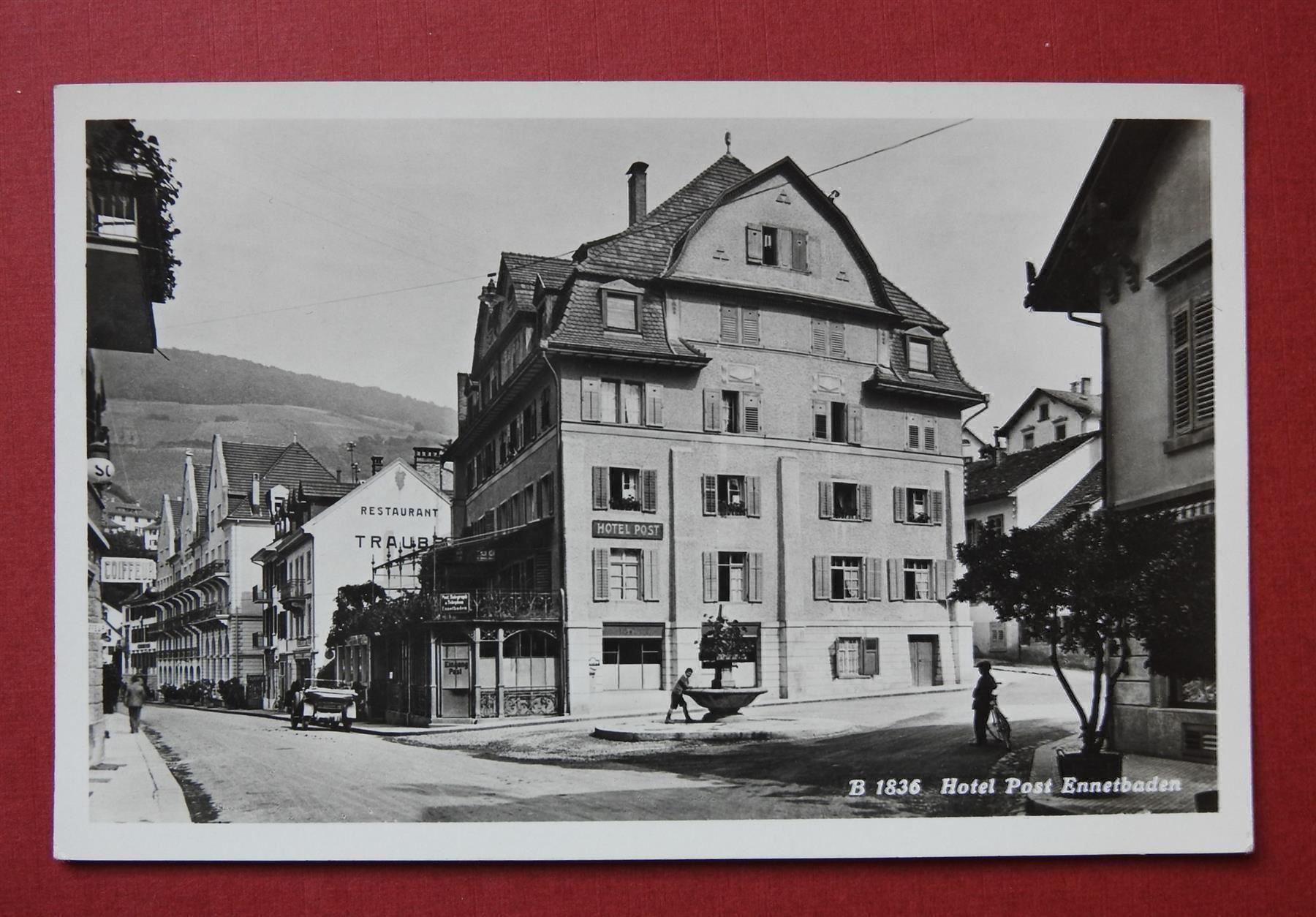 Cartoline postali: Hotel Post Ennetbaden – Usato da Rain venduto da 999-800-K