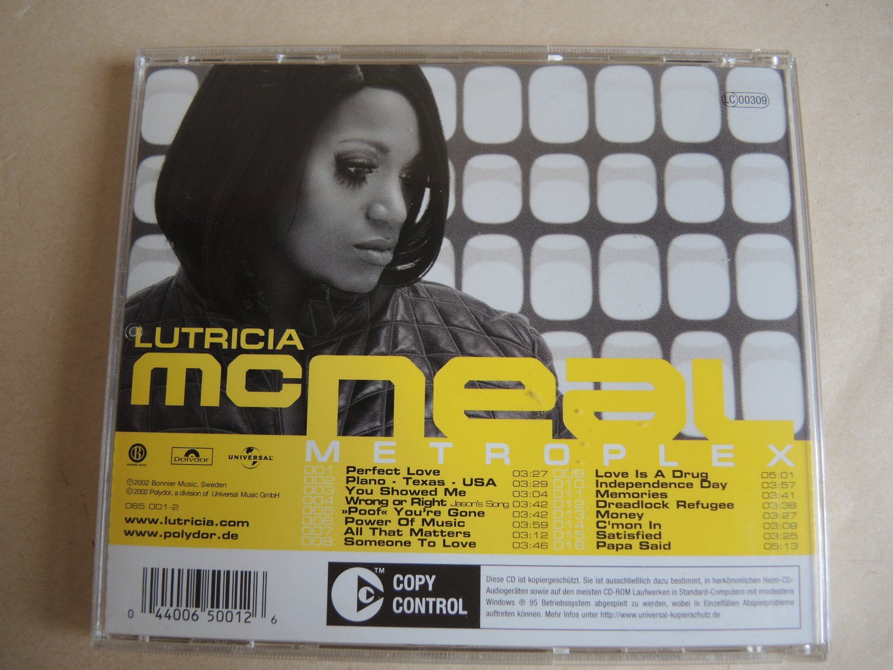 CD: Lutricia McNeal - Metroplex CD Album – Usato da Rorschach venduto da Pop-upBrocki 2