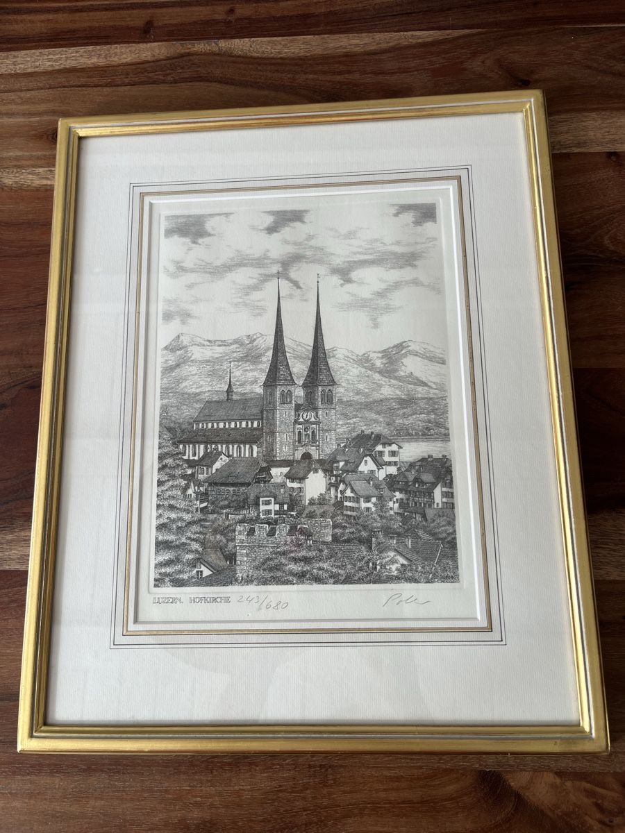 Foto & Immagini: Kunstdruck Hofkirche Luzern – Usato da Meggen venduto da Monthy62