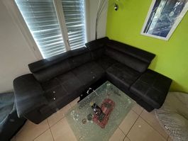 Sofa in Alcantara-Optik ideal für Partyraum oder Jugendtreff