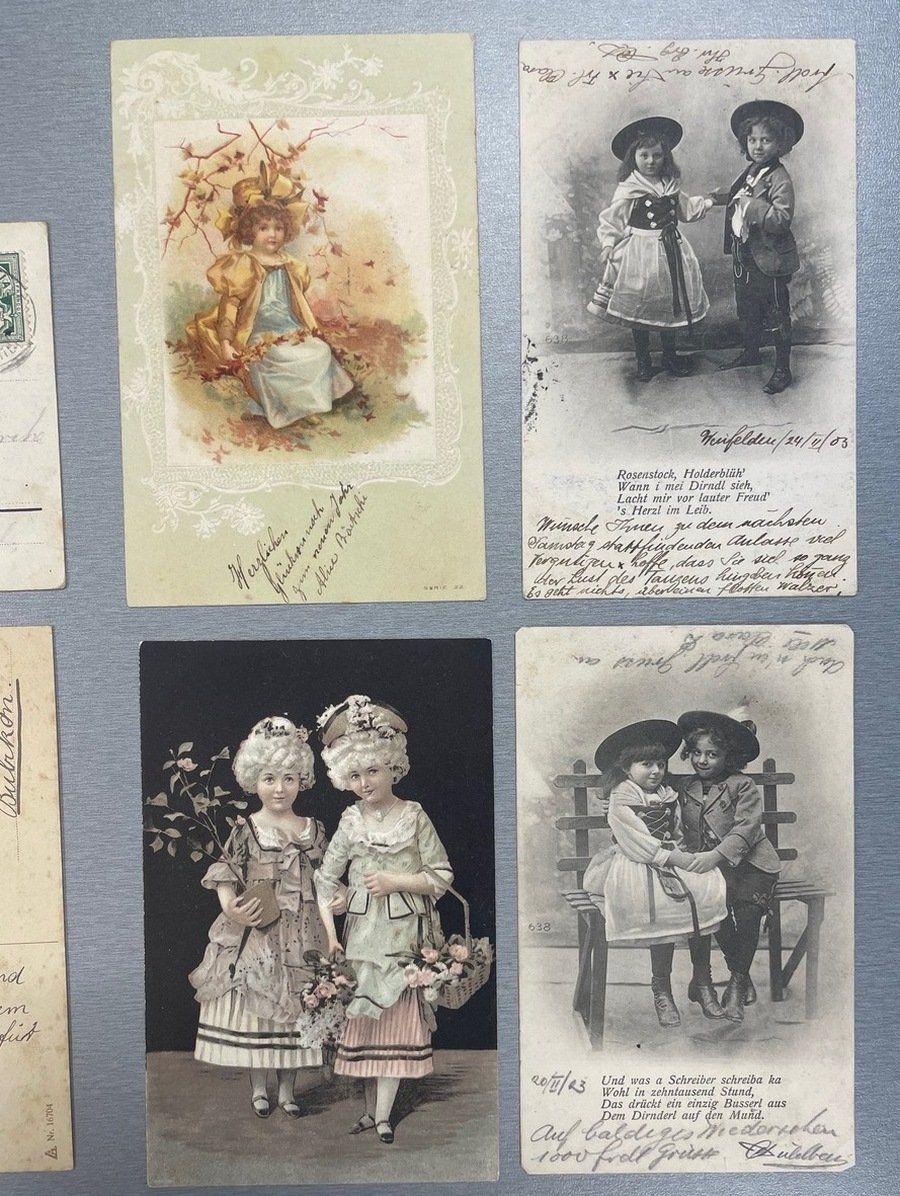 Cartoline postali: 9 antike Postkarten mit Kindermotiven als Lot – Usato da Sirnach venduto da Melisangi 3