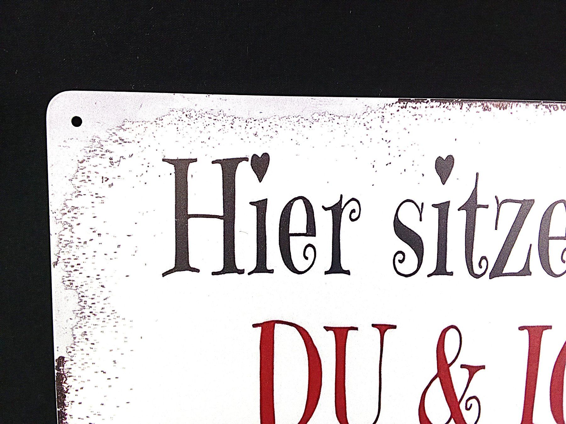 Insegne: dekoratives Schild (Hier sitzen wir) – Usato da Pratteln venduto da Restwert_Pratteln 1
