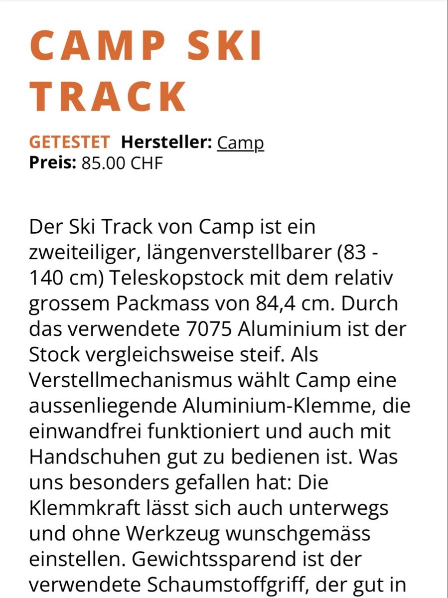 Bastoncini da sci: Skistöcke – Nuovo e nell'imballaggio originale da Le Prese venduto da mantamanta02 5