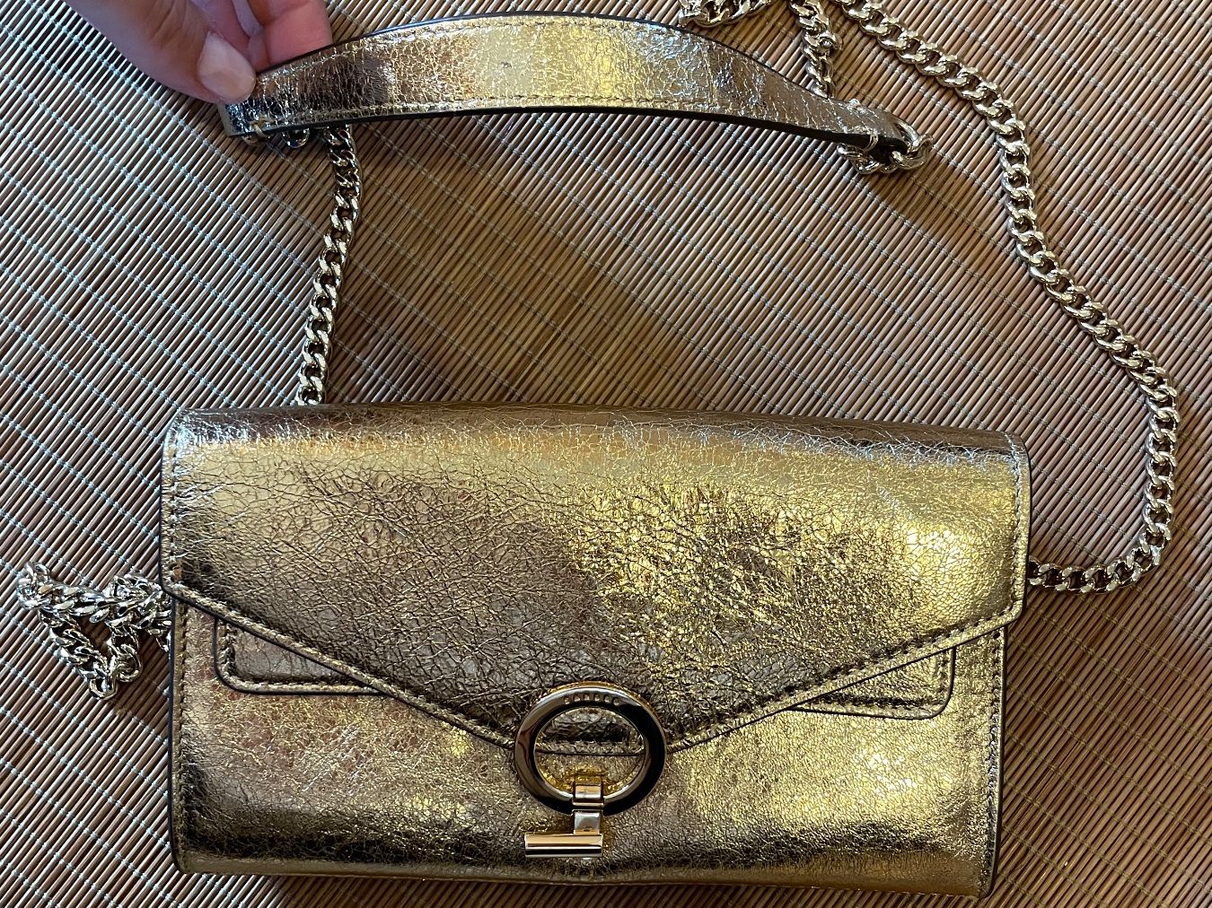 Sandro Borse da donna: SANDRO Clutch / Abendtasche, Gold – Usato da Zürich venduto da Chr_81 2