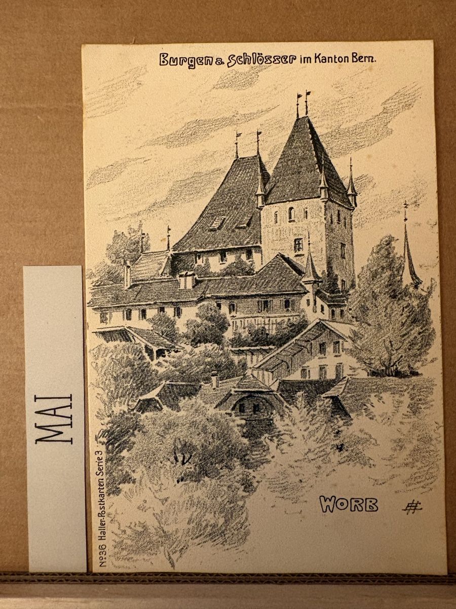 Ansichtskarten: AK von Schloss Worb – Gebraucht aus Rümlang von Kartenpost1