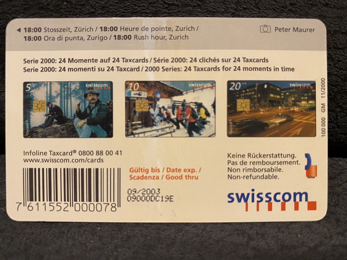 Schede telefoniche: Taxcard S5 – Usato da Lausanne venduto da babacard10 1