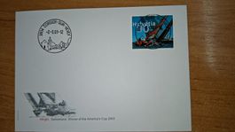 F1084 - FDC Alinghi vollstempel Corsier sur Vevey