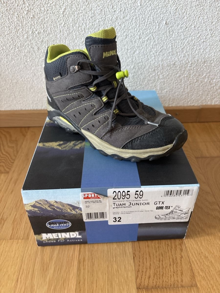 Meindl Schuhe für Jungen: Meindl Tuam Junior GTX Wanderschuhe Grösse 32 – Gebraucht aus Bad Ragaz von jamba09