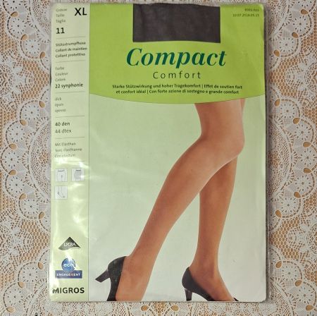 Migros Compact Comfort Strumpfhose 40den Gr.XL Symphonie