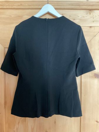 STRENESSE BLUSE SCHWARZ GRÖSSE 40 M. REISSVERSCHLUSS HINTEN
