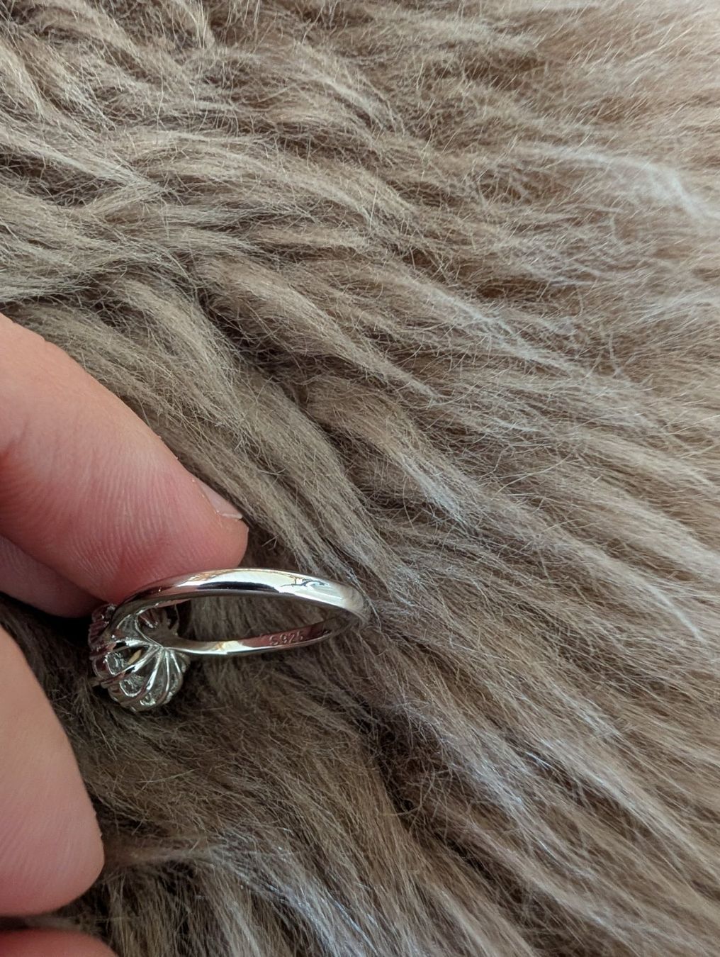 Anelli: Fingerring mit Mossanit Silber 925 – Usato da Appenzell venduto da Pontigui2007 1