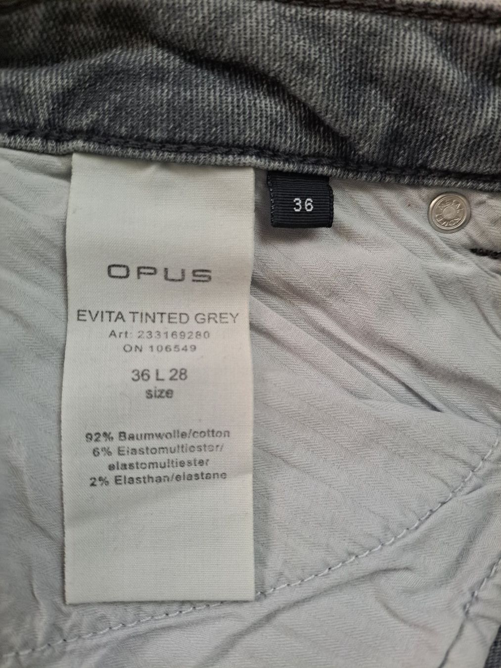Opus Jeans: Tolle Jeanshose in grau der Marke Opus – Usato da Büren SO venduto da kim_yc8x 4