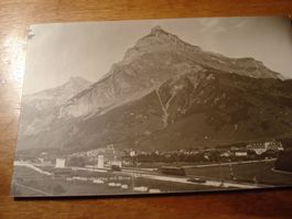 Kandersteg mit Birre, Bahnlinie, um 1950, ungelaufen