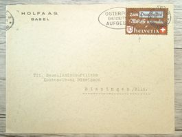 TR66 Enveloppe + Timbre Suisse 1942