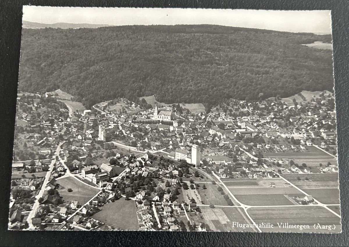 Cartoline postali: Flugaufnahme Villmergen  – Usato da Horw venduto da Tellbub
