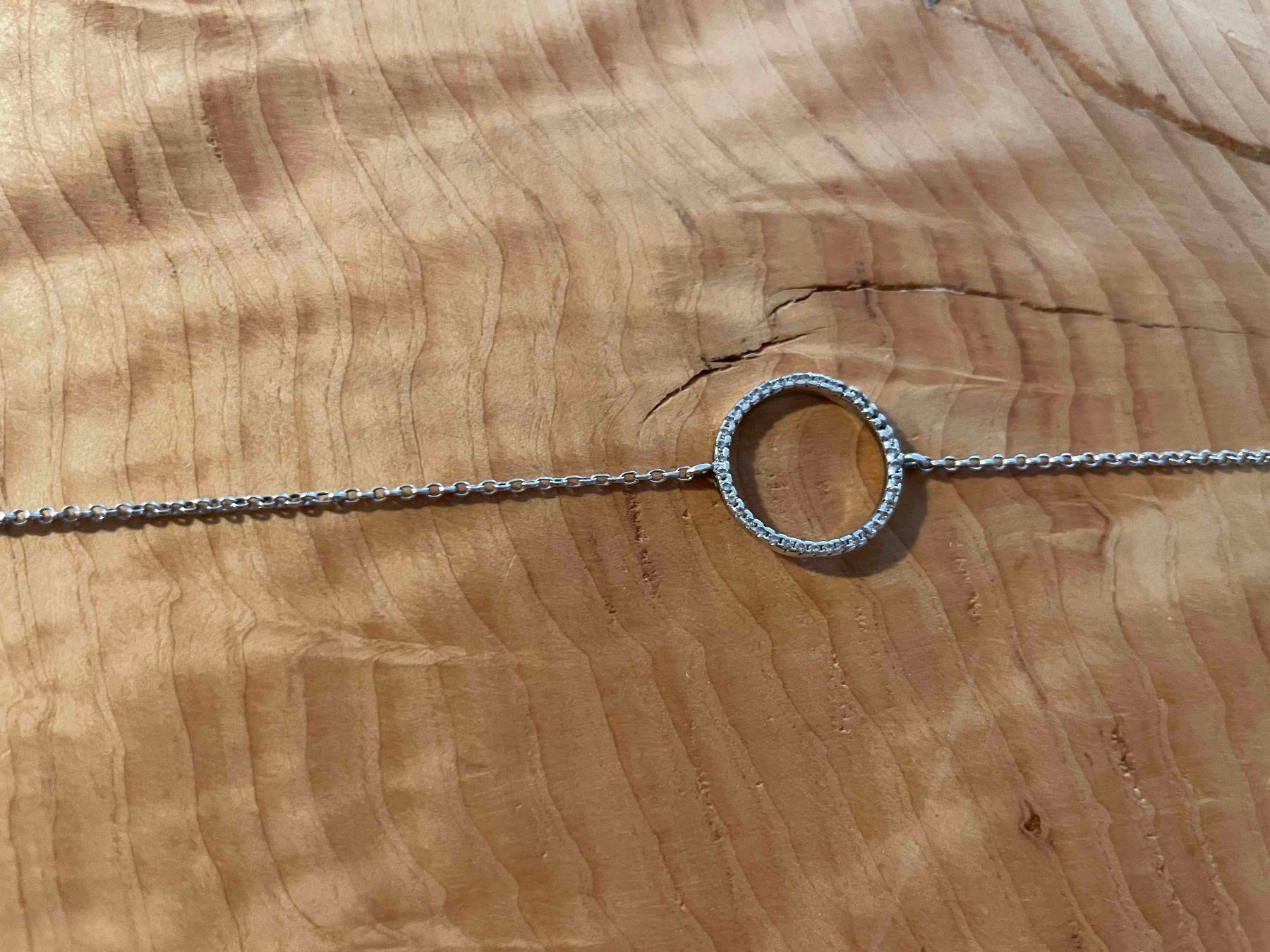 Armbänder & -reifen: Bracelet argent et strass / Silber Armband mit Strassstein – Gebraucht aus Zürich von AnnaSa 1