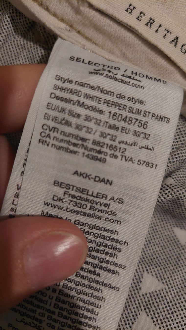 Pantaloni: Hose Selected Homme EU 30/32" – Usato da Zürich venduto da Romstyle 6