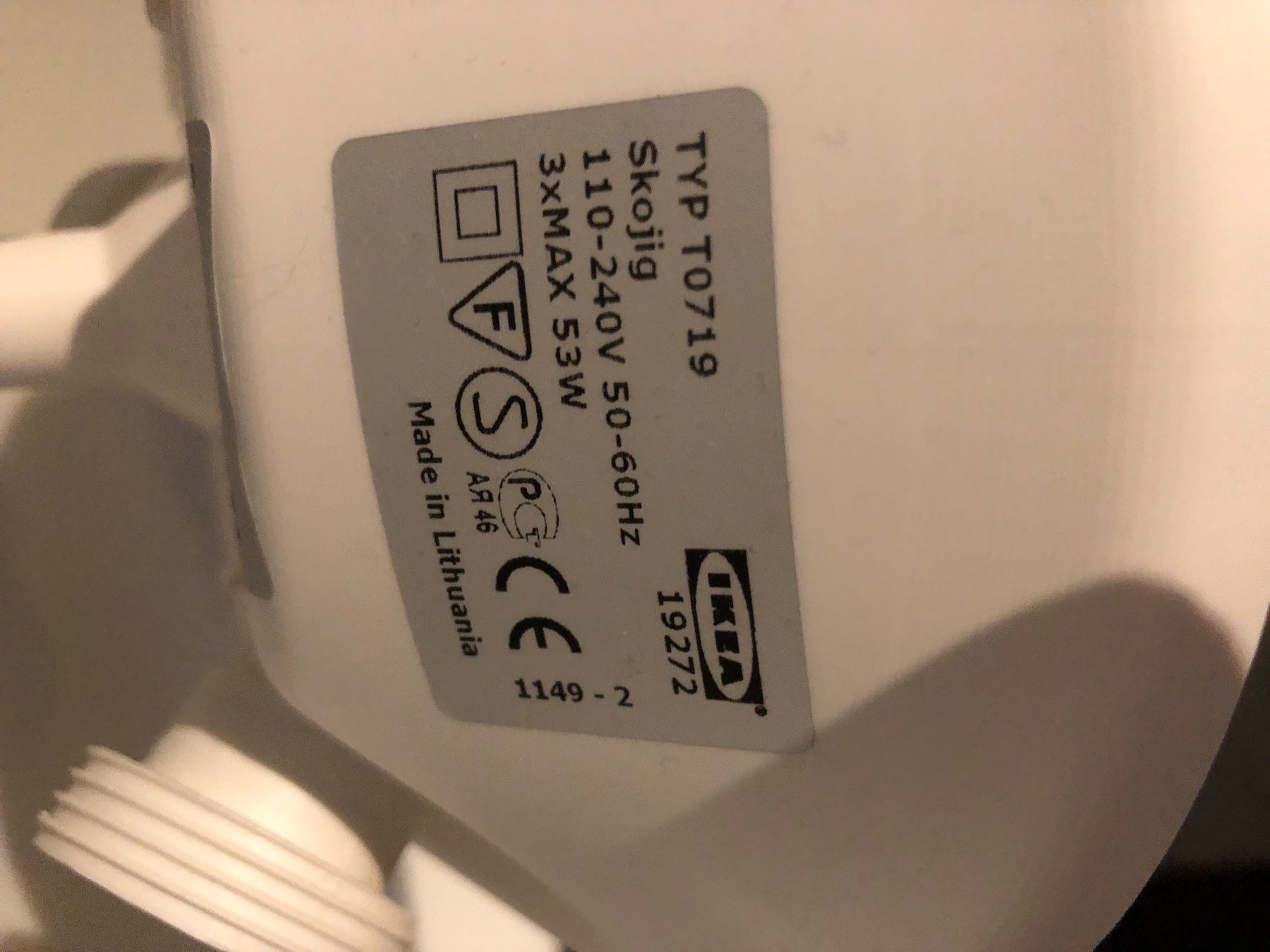 Ikea Kronleuchter & Deckenlampen: Ikea Deckenlampe  Weiss mit Wolken – Gebraucht aus kriens von fry80 1