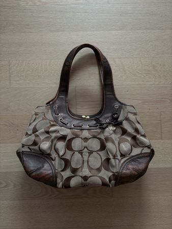 vintage Coach Schultertasche