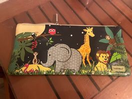 Kinder Necessaire mit Tieren bobbleart (handgemacht) 15x31cm