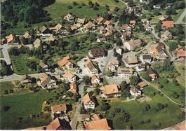 Flugaufnahme Aeugst am Albis (Zch.) Farbkarte 1986