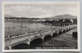 Genève - Pont du Mt. Blanc et Quai des Eaux-Vives