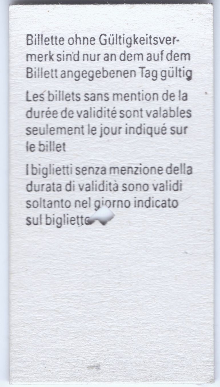 Biglietti: Billette Leuk - Leukerbad Einheimische – Usato da Langenthal venduto da Sammlungs_aus 1