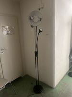 Stehlampe schwarz verstellbar 2 Lichter