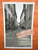 Originale alte Ansichtskarte Lugano Via Cattedrale Tessin 