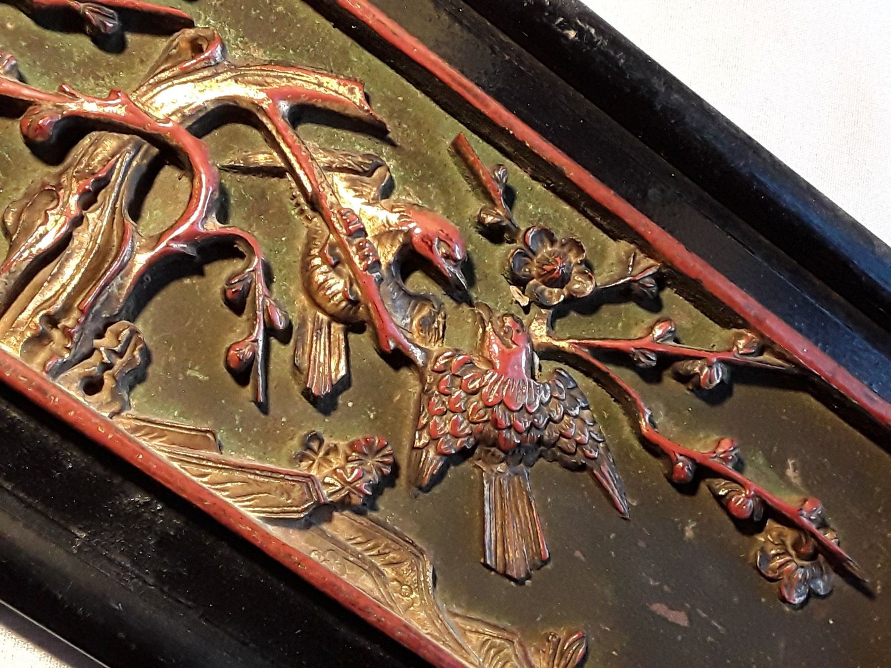 Holzschnitte: Antike Chinesische Schnitzerei, ca 1850 – Gebraucht aus Zürich von helsan 1