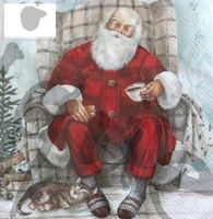 Serviette santa's coffee break (1178) 3Stk.