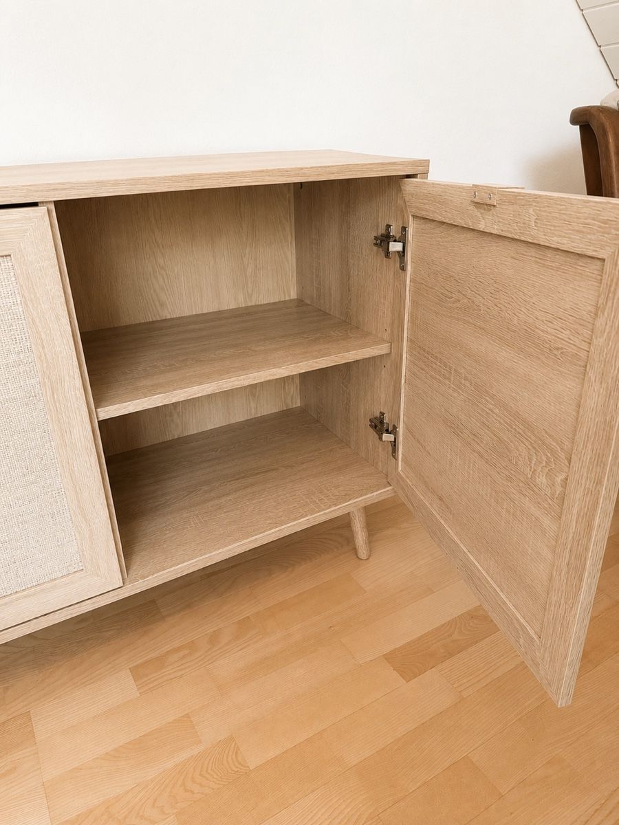 Kommoden: Sideboard Holz Optik mit Rattan Front – Gebraucht aus Füllinsdorf von ann_5myh 2