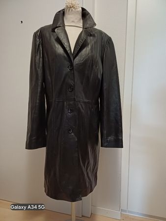 EXKLUSIVER MANTEL NAPPA-LEDER "NADIA NARDI" NP 479 CHF 40